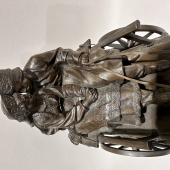 Скульптура "Русская пара в бричке", Германия, 1903 г., Вольф А.М.